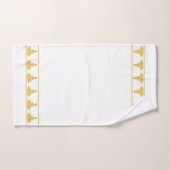 Simple, Élégant, Bouddha doré moderne sur fond bla (Serviette à main)