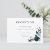 Simple Élégant | Carte classique de réception de m (Debout devant)