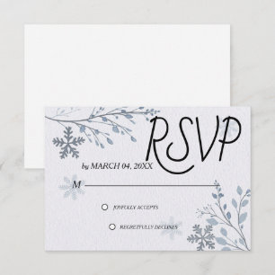 Simple Élégant Classique Mariage RSVP