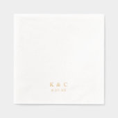 Simple Elegant Classy Modern Wedding Gold (Recto)