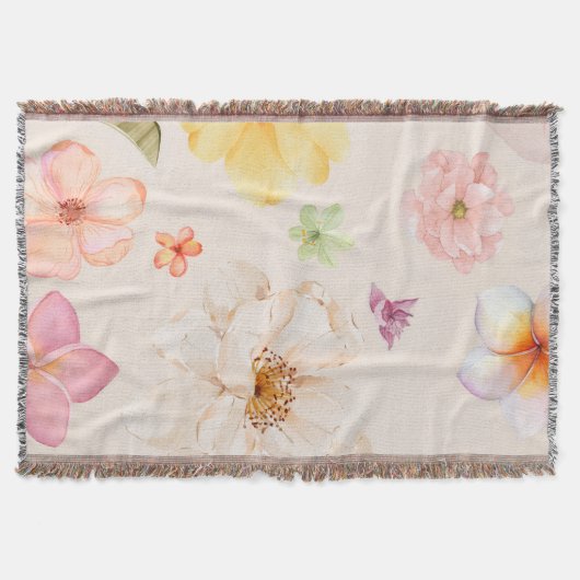 Simple Elegant Contour Map Lines Throw Pillow Deken (Voorkant)