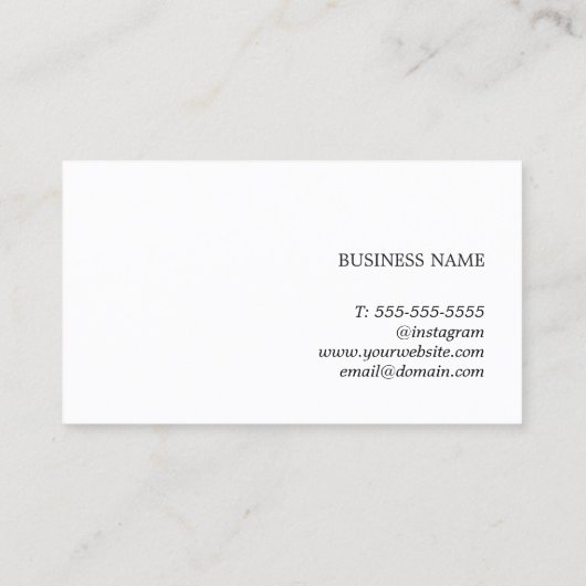 Simple Élégant Coupon Coeur Rose Blanc (Dos)