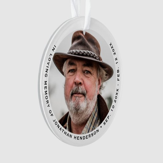 Simple Élégant En Mémoire Amoureuse (devant)