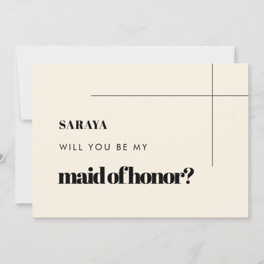 Simple, élégant et chic Carte de proposition de ca (Devant)