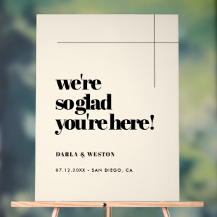 Simple, élégant et chic Si heureux que vous soyez