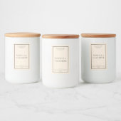 Simple Élégant Étiquette de bougie minimal (Bouteilles)