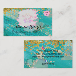 Simple Elegant Facial Cleanser Foam Gel Cream Visitekaartje