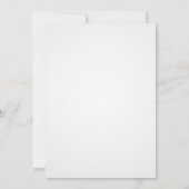 Simple Elegant Faire-part de mariage Floral Or (Dos)