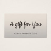 Simple Elegant Faux Silver Beauty Salon (Devant)