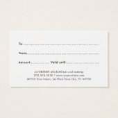 Simple Elegant Faux Silver Beauty Salon (Dos)