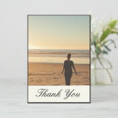 Simple Elegant Funéraire Merci photo personnel (Debout devant)