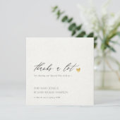 SIMPLE ÉLÉGANT GOLD KRAFT TYPOGRAPHIE MERCI (Debout devant)