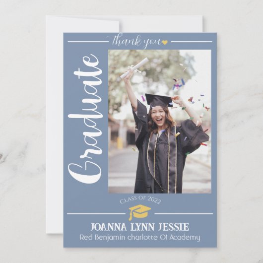 Simple Elegant Graduation or Casquette Merci Scrip (Devant)