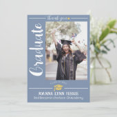 Simple Elegant Graduation or Casquette Merci Scrip (Debout devant)