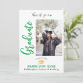 Simple Elegant Graduation or Casquette Merci Scrip (Debout devant)