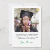 Simple Elegant Graduation or Casquette Merci Scrip (Dos)