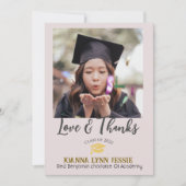 Simple Elegant Graduation or Casquette Merci Scrip (Devant)