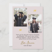 Simple Elegant Graduation or Casquette Merci Scrip (Dos)