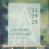 Simple Elegant Green Transparent Wedding (Neutre)