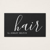 Simple Élégant Gris Foncé Coiffeur Cheveux Blancs (Devant)