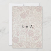 Simple Élégant Invitation de Mariage avec Calligra (Dos)