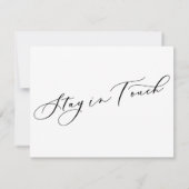 Simple Élégant J'Ai Déplacé Un Nouveau Faire-part  (Dos)