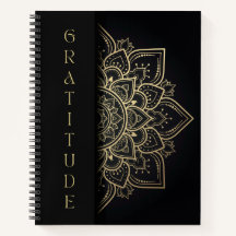 Simple Elegant Mandala Gratitude Journal