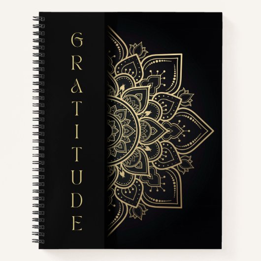Simple Elegant Mandala Gratitude Journal Notitieboek (Voorkant)