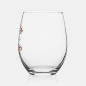 Simple Elégant Mariage Floral Verre sans pierre (Gauche)
