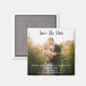 Simple Elegant Mariage photo moderne Whimsy Magnet (Recto/Verso)