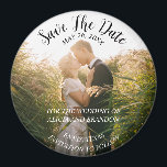 Simple Elegant Mariage photo moderne Whimsy Magnet<br><div class="desc">Simple,  élégant,  lunatique,  moderne Mariage photo,  Save the Date aimant. Vous pouvez le personnaliser avec vos détails.</div>