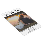 Simple Elegant Mariage photo moderne Whimsy Magnet (Côté Droit)