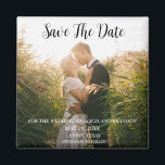 Simple Elegant Mariage photo moderne Whimsy Magnet<br><div class="desc">Mariage photo simple,  élégant,  moderne,  Enregistrer l'aimant Date. Vous pouvez le personnaliser avec vos détails.</div>