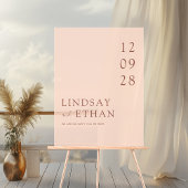 Simple Élégant Mariage Transparent Brun Abricot