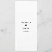 Simple Elegant Menu Modèle (Dos)