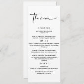 Simple Elegant Menu Modèle (Devant / Derrière)