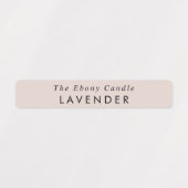 Simple Élégant Minimal Dusky Blush Étiquette (Design 1)