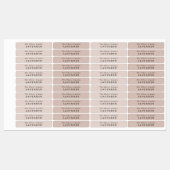 Simple Élégant Minimal Dusky Blush Étiquette (Feuille)