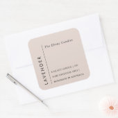 Simple Élégant Minimal Dusky Blush Étiquette (Enveloppe)