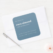 Simple Elegant Minimal Dusky Étiquette de savon bl (Enveloppe)