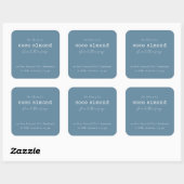 Simple Elegant Minimal Dusky Étiquette de savon bl (Feuille)