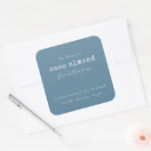 Simple Elegant Minimal Dusky Étiquette de savon bl (Enveloppe)