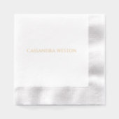 Simple Élégant Minimaliste #42 Nom du script uniqu (Recto)