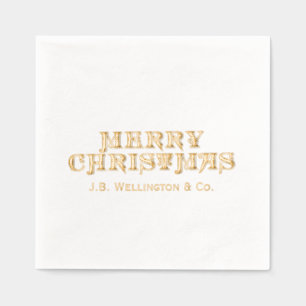 Simple Élégant Minimaliste Joyeux Noël Nom