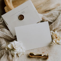 Simple Elegant minimaliste noir & blanc Mariage