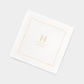 Simple Elegant Modern Classy Luxe Family Monogram (Gauche)