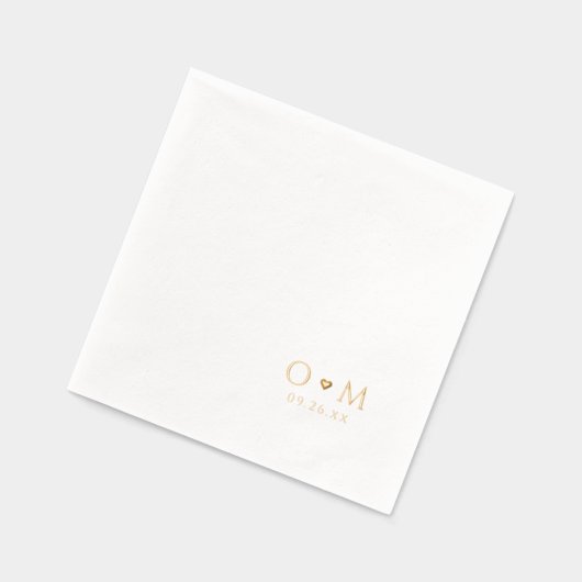 Simple Elegant Modern Wedding Monogram (Gauche)