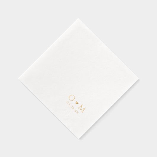 Simple Elegant Modern Wedding Monogram (Droite)