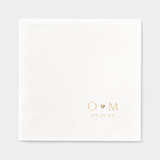 Simple Elegant Modern Wedding Monogram (Recto)