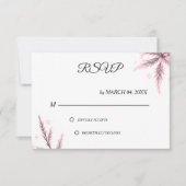 Simple Élégant Moderne Classique Mariage RSVP (Devant)